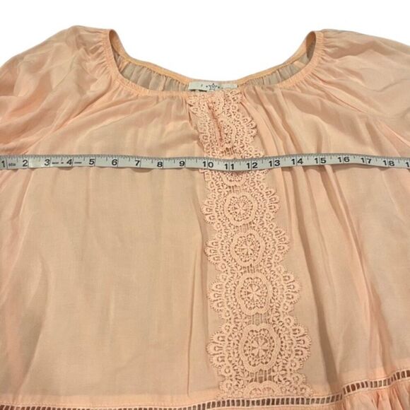 Fever Blush Tunic with Lace Accents - Picture 8 of 10